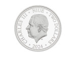 6526 # Niue 2 $ 2024 prata 999 proof  31,1 gramas Ø 40 mm Aniversário 100 anos "Sociedade Numinmática Brasileira" Apenas 350 pçs