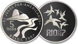 2793# COMEMORATIVA DOS XV JOGOS PAN-AMERICANOS RIO 2007 - PRATA