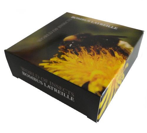 5644 # PALAU $2 2011 PRATA PROOF Série Insetos do Mundo III: MAMANGABA - Imagem 3