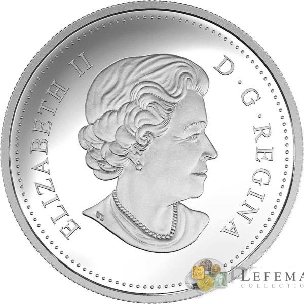 6383 Canadá 20 $ 2016 prata proof Arte da ilusão Borboleta e a paisagem - Imagem 3