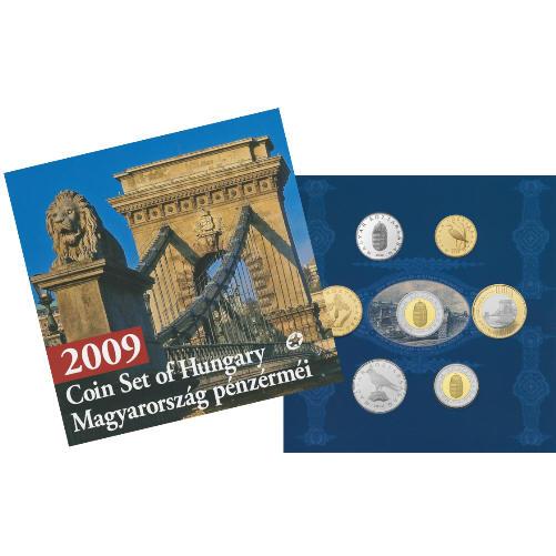 6219 Hungria 2009 Mint set especial com 6 moedas FC Série completa!